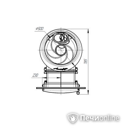 Дровяная печь-каменка Прометалл Атмосфера XL ламель Змеевик в Абакане